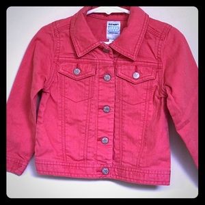 🍭HP🍭 Girls Coral Denim Jacket